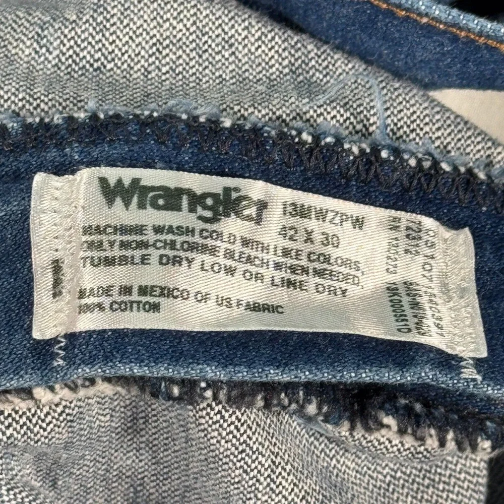 Vintage Wrangler Jeans Men‎ 42x30 (40x28) Blue Cowboy Cut Relaxed Work 13MWZPW